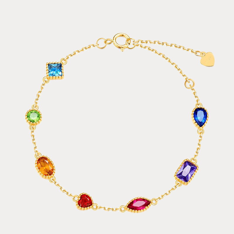 Rainbow Gem Bracelet