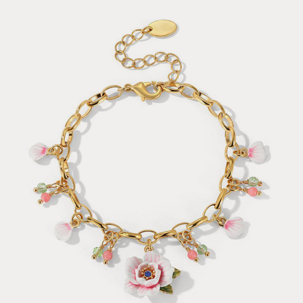 Pink Rose Bracelet