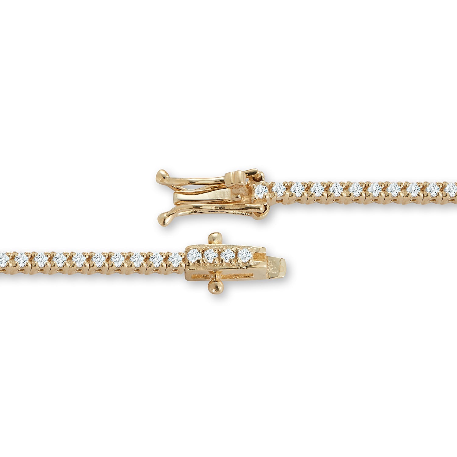 14kt Diamond Tennis Anklet