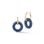 14kt Lapis Donut Hoops