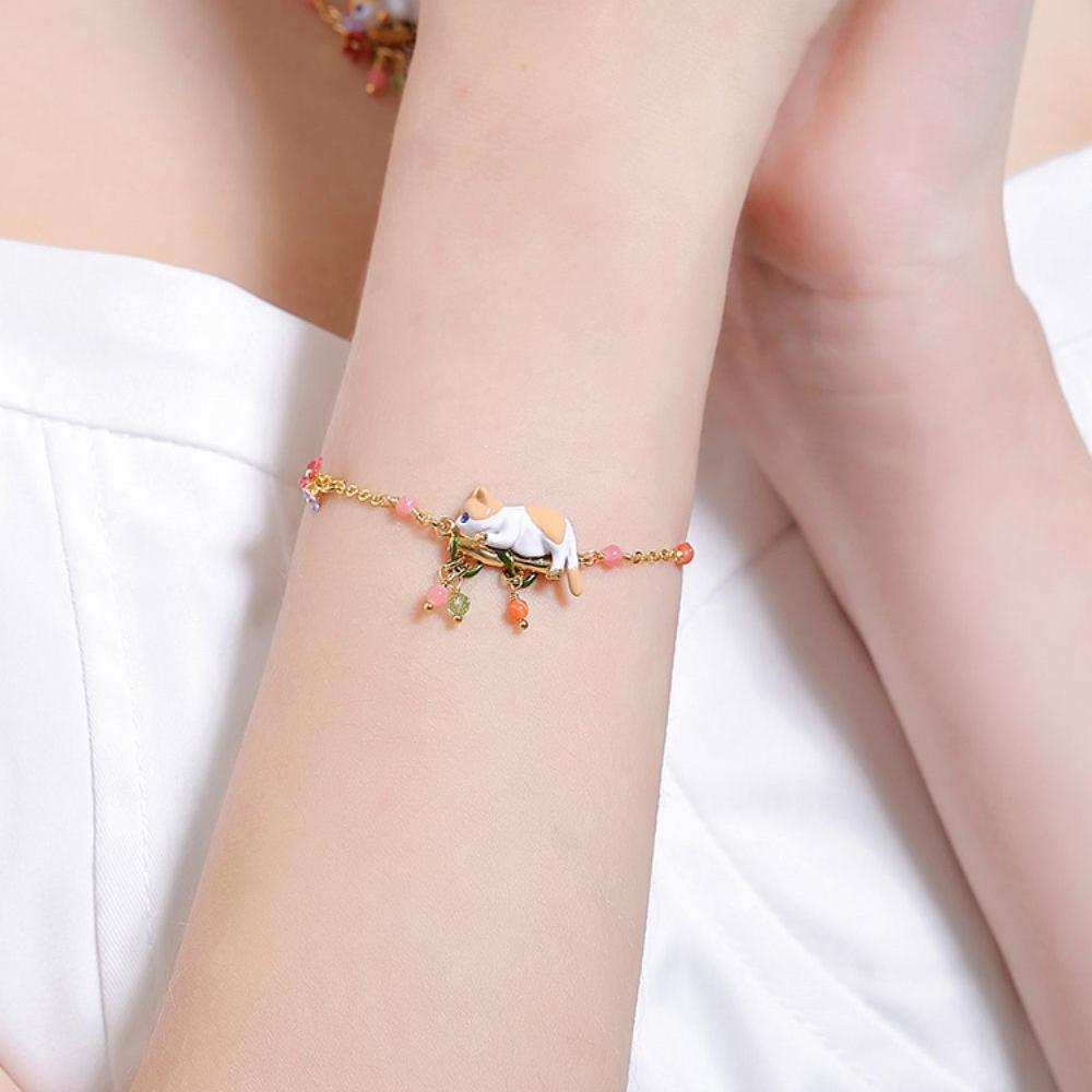 Orange Cat Bracelet