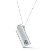 Silver Lighter Holder Necklace