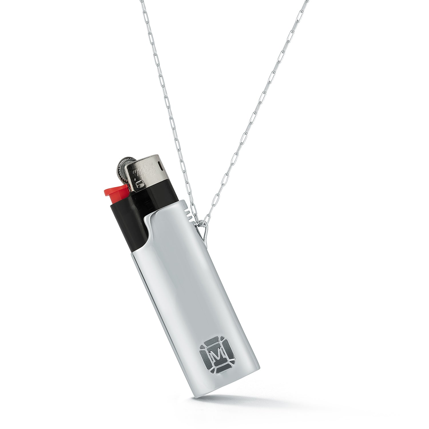 Silver Lighter Holder Necklace