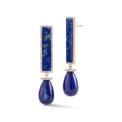 14kt Lapis Exclamation Earrings