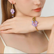 Iris Flower Cuff