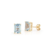 14kt Blue Topaz Studs