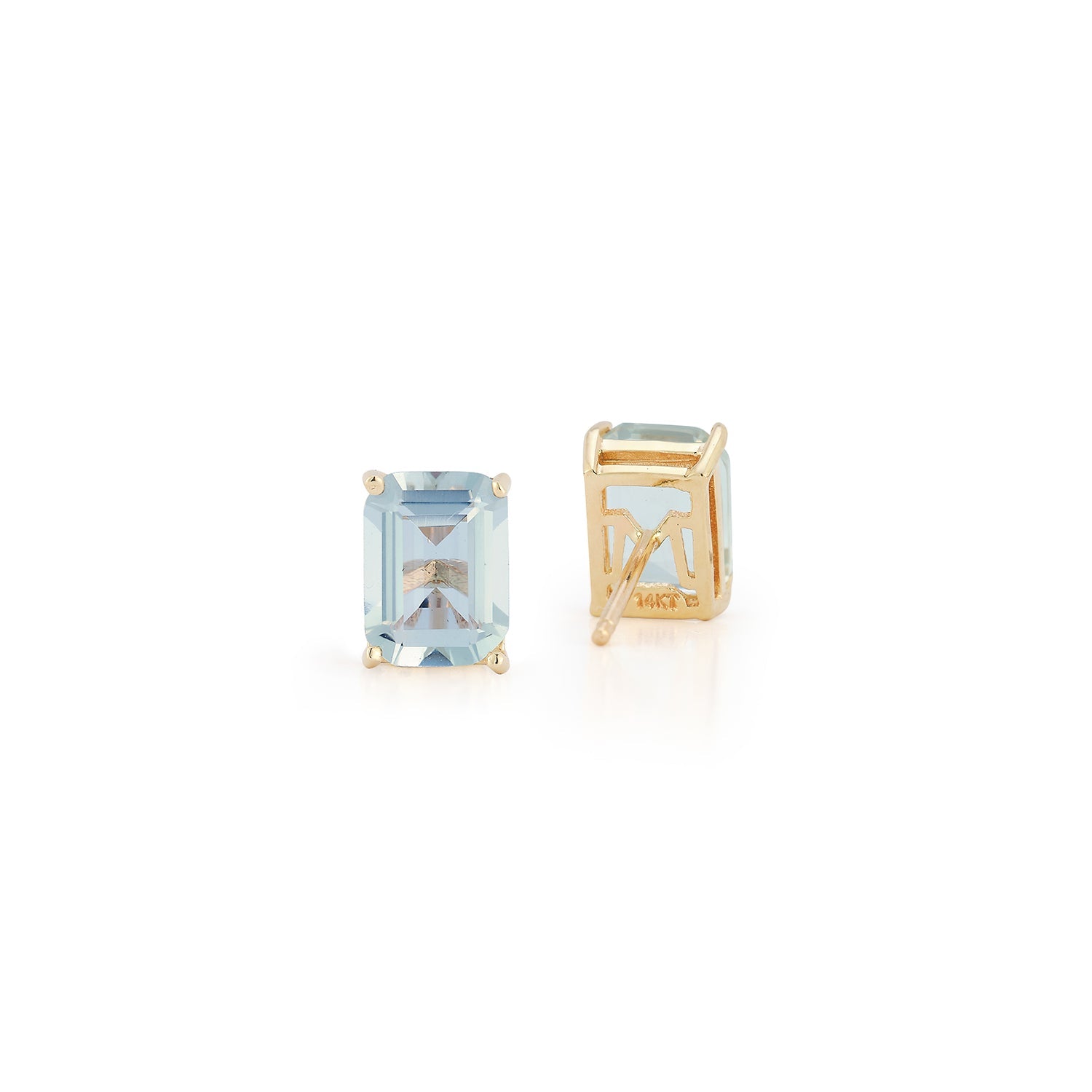 14kt Blue Topaz Studs