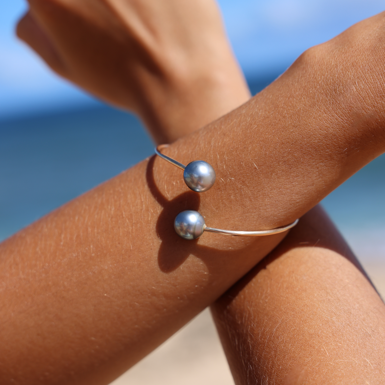 Sky Pearl Cuff