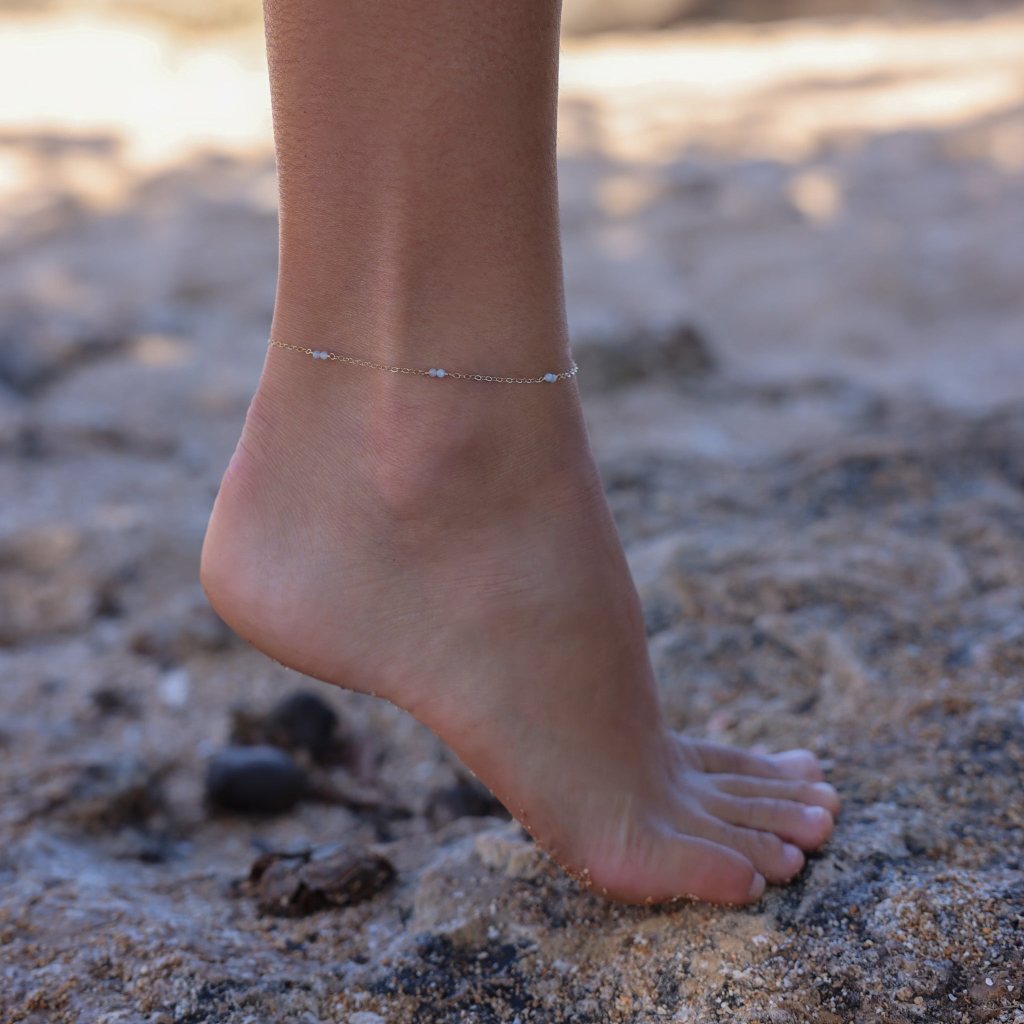 Aquamarine Anklet