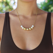 Ombré Golden Cali Pearl Necklace