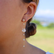 Long Plumeria Earrings