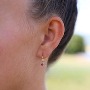 Pink Tourmaline Drop Earrings