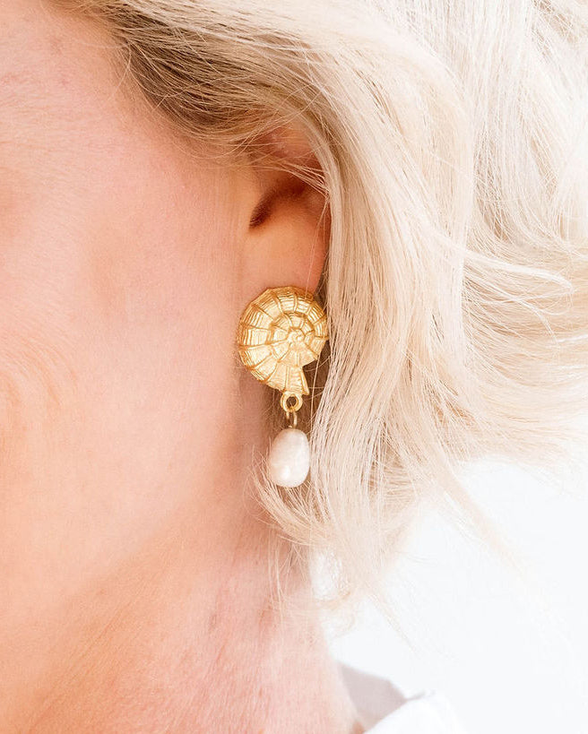 Shell Drop Earrings