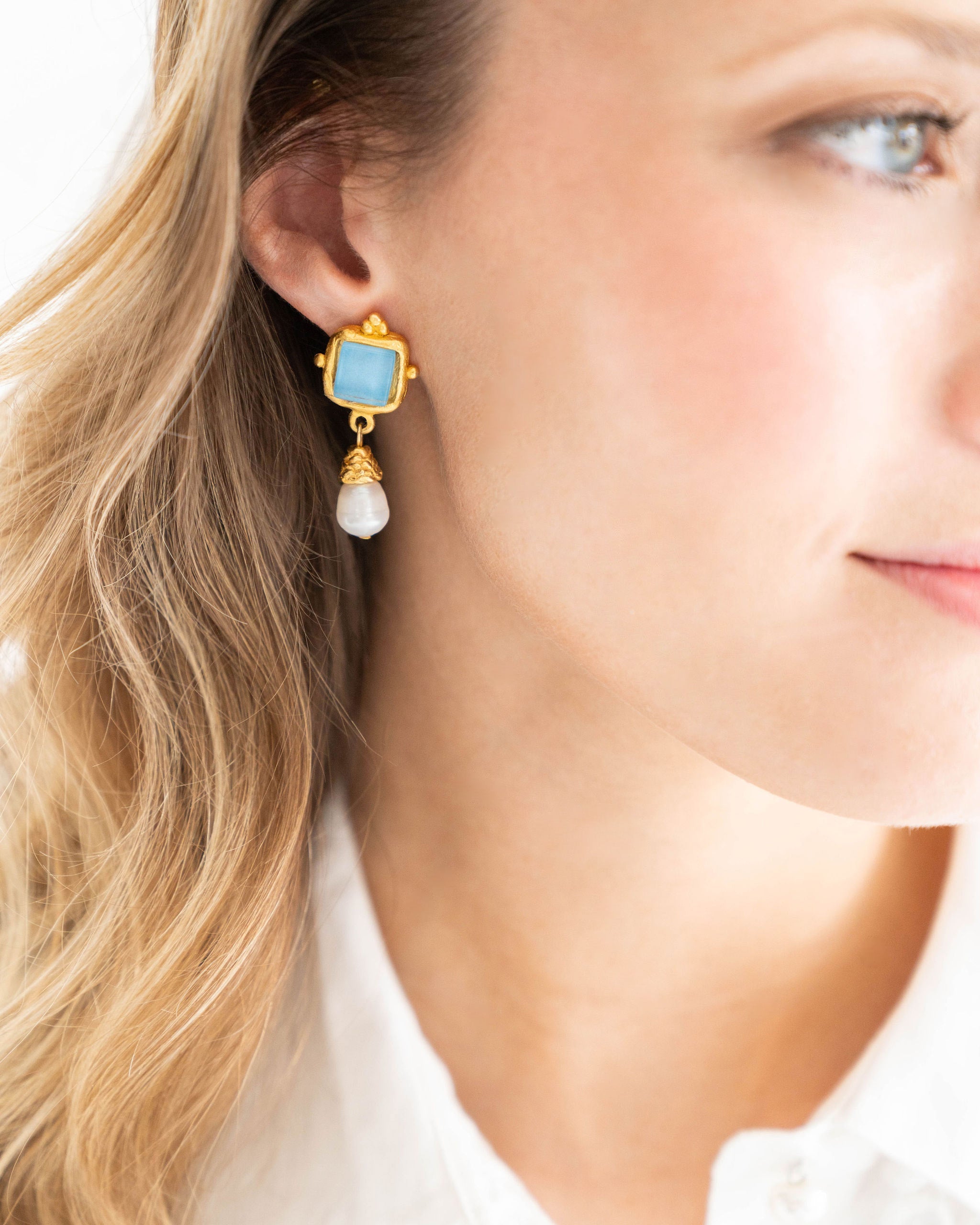 Charlotte Pearl Drop Earrings