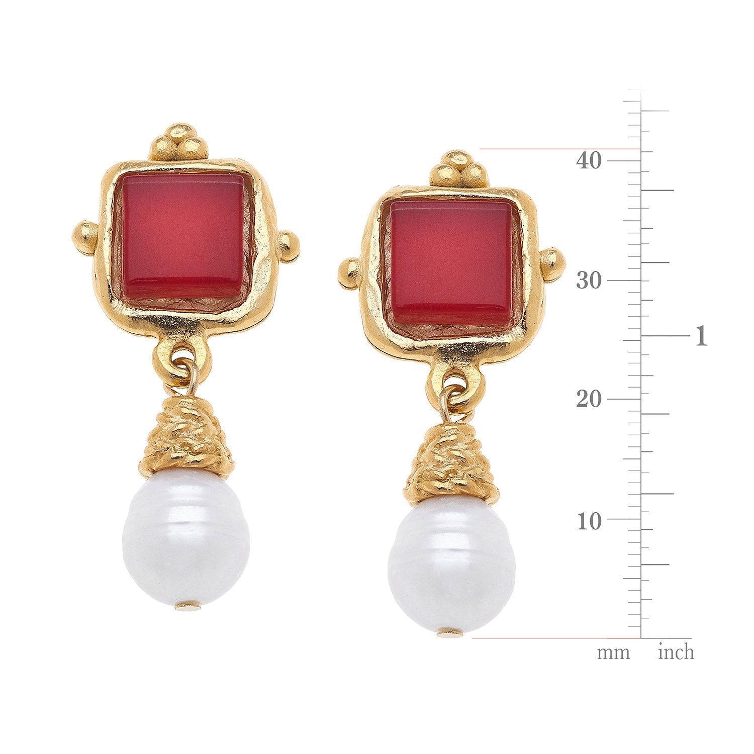 Charlotte Pearl Drop Earrings