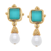 Charlotte Pearl Drop Earrings