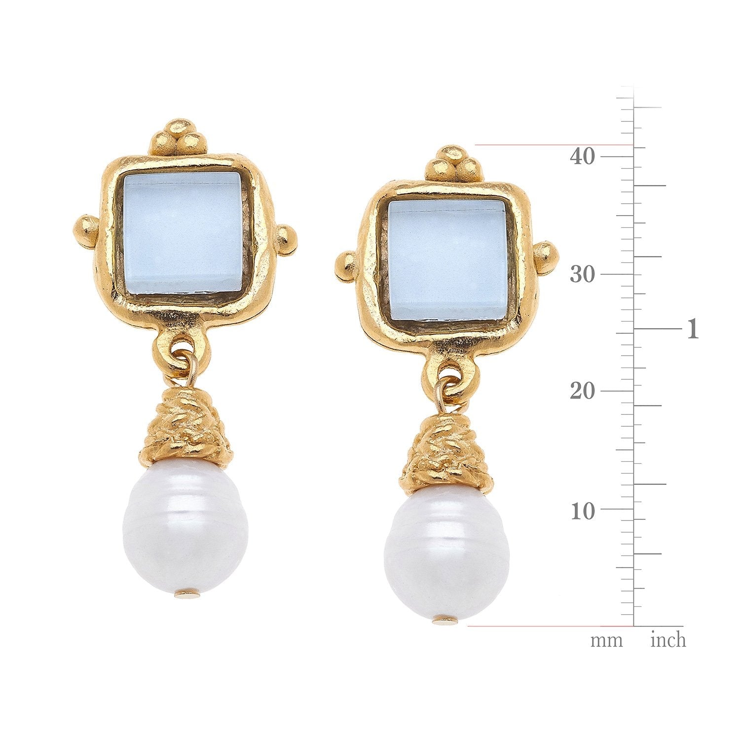 Charlotte Pearl Drop Earrings