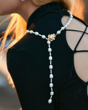 Winter Afternoon Baroque Pearl Necklace