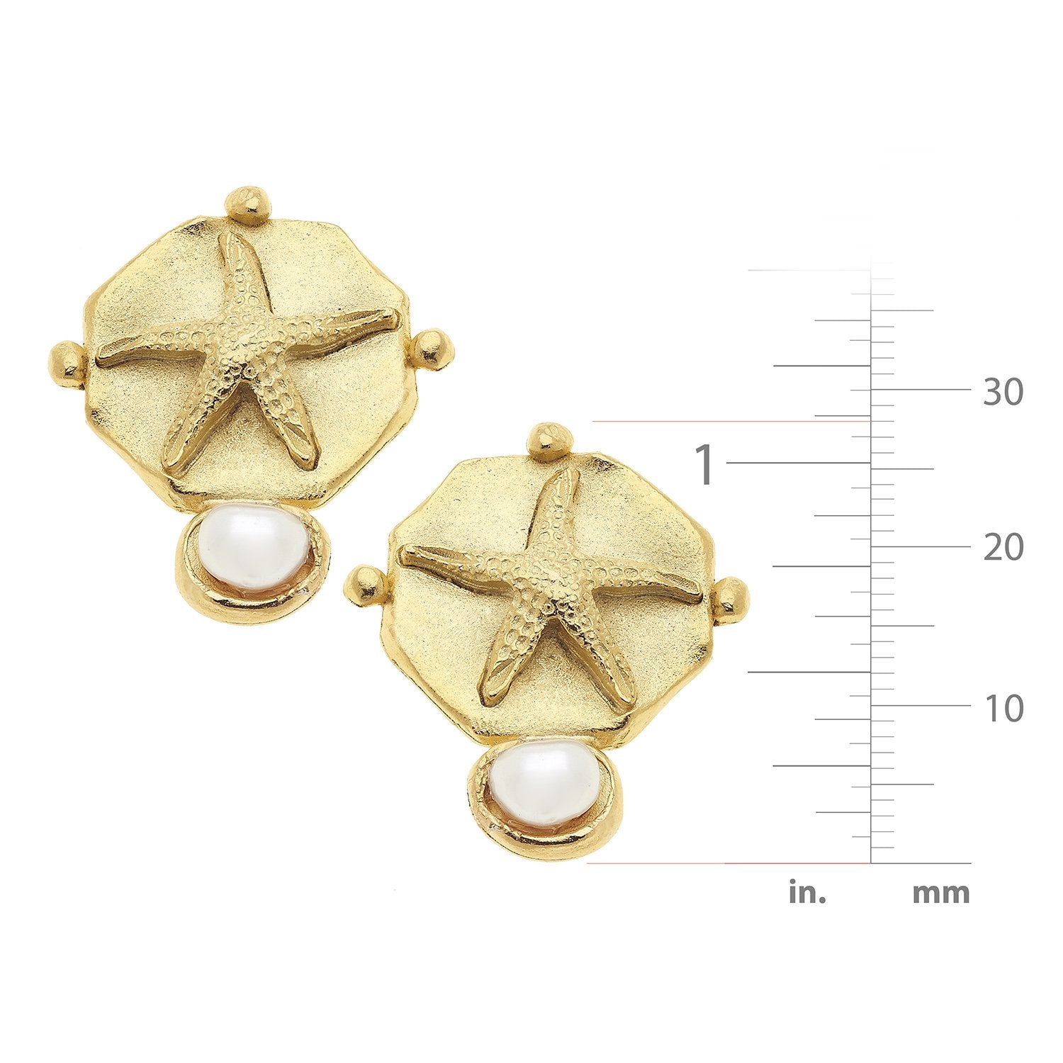 Pearl Starfish Studs