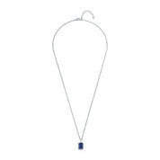 Emerald Cut Lapis Necklace