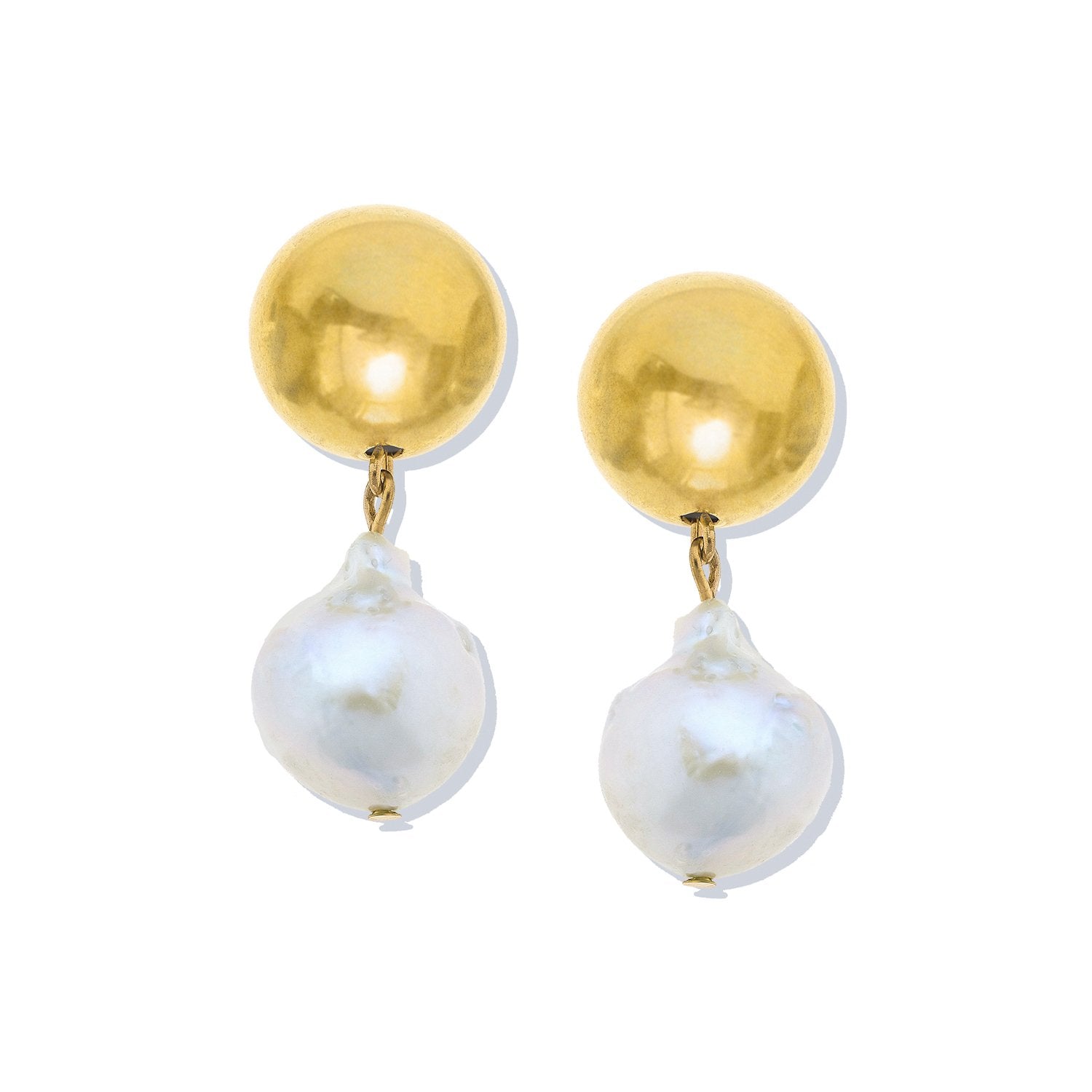 Margaret Baroque Pearl Drop Earrings