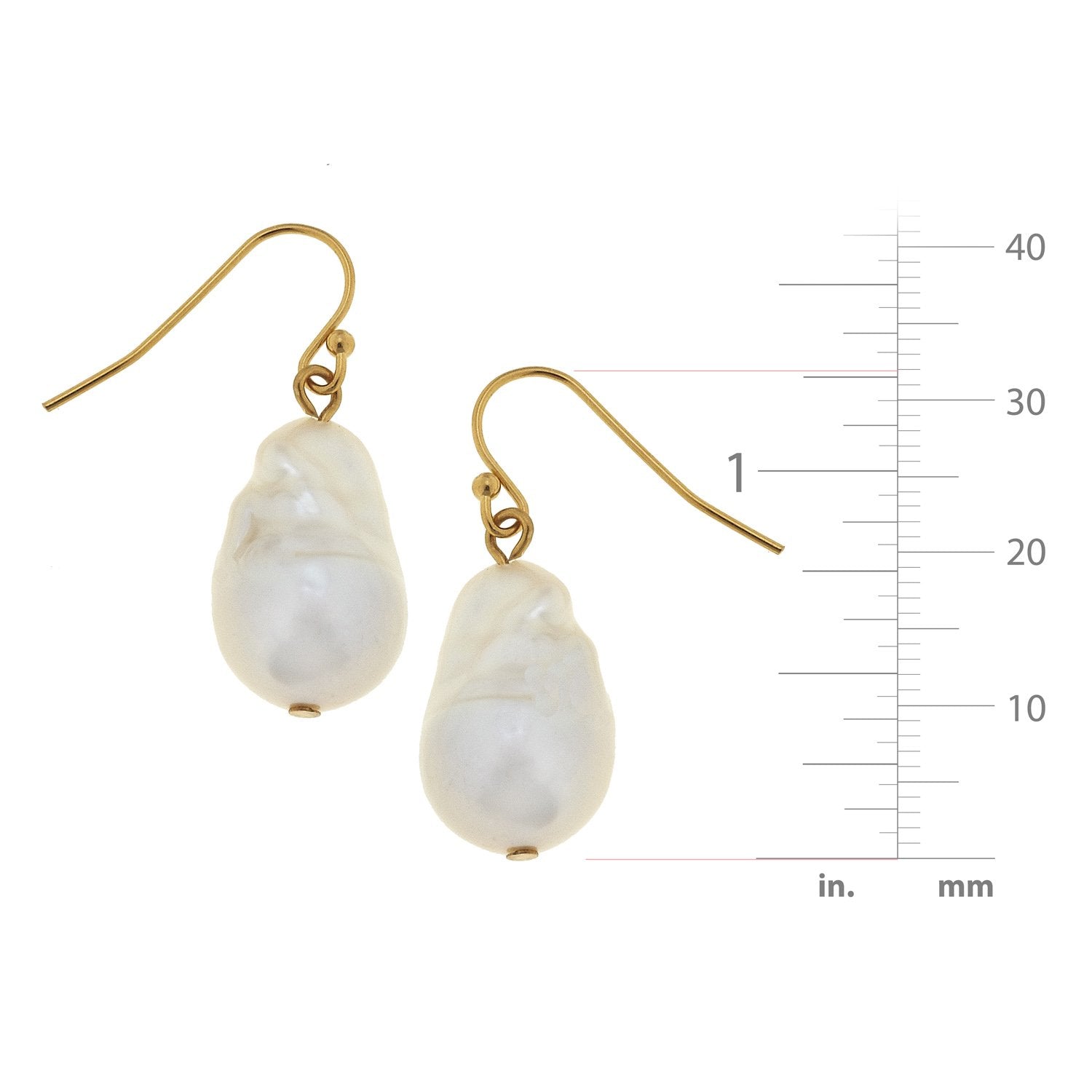 Baroque Pearl Drop Earrings