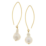 Baroque Pearl Threader Earrings