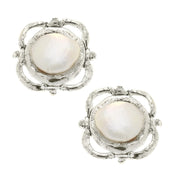 Pearl Scroll Studs