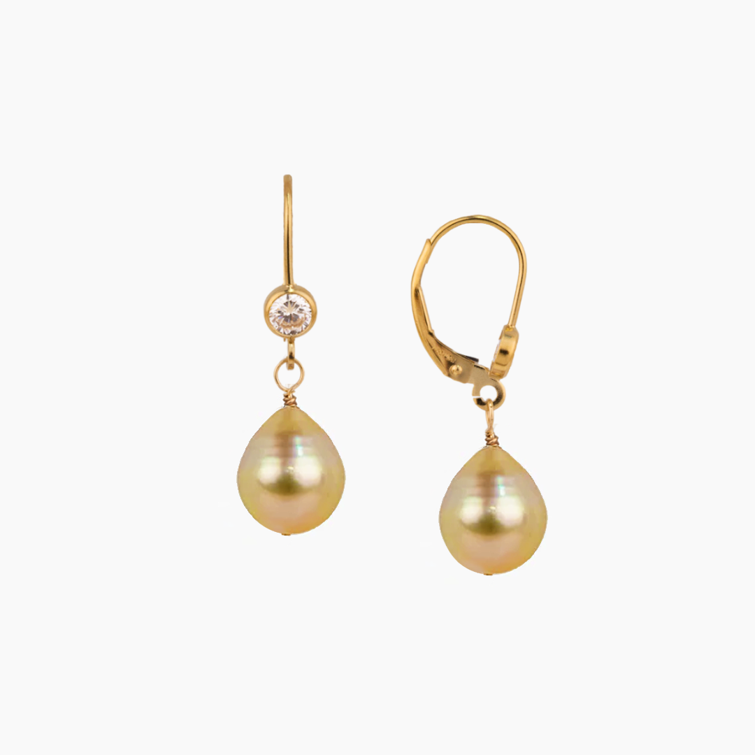 Lohe Golden South Sea Pearl Earring