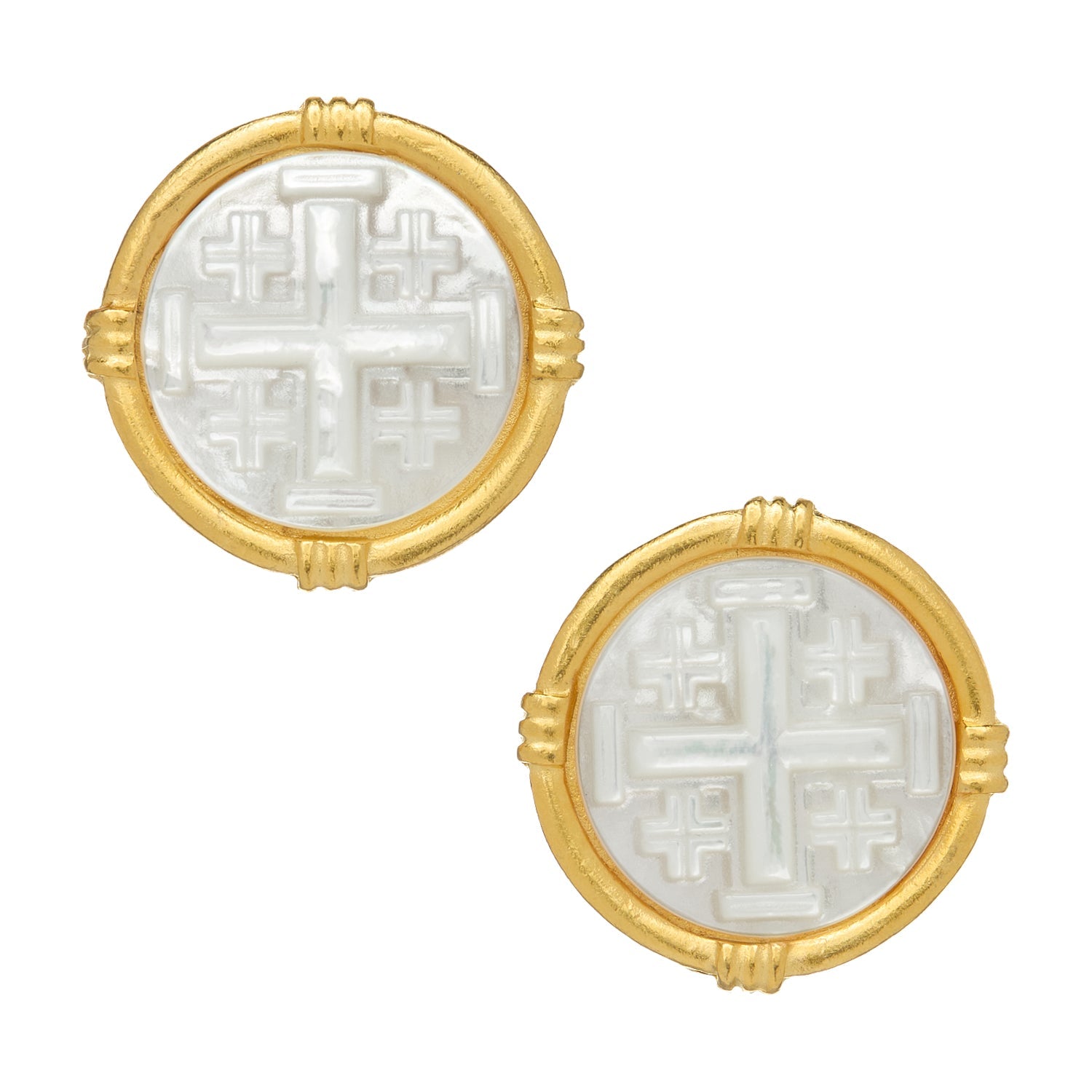 Ida Jerusalem Cross Studs