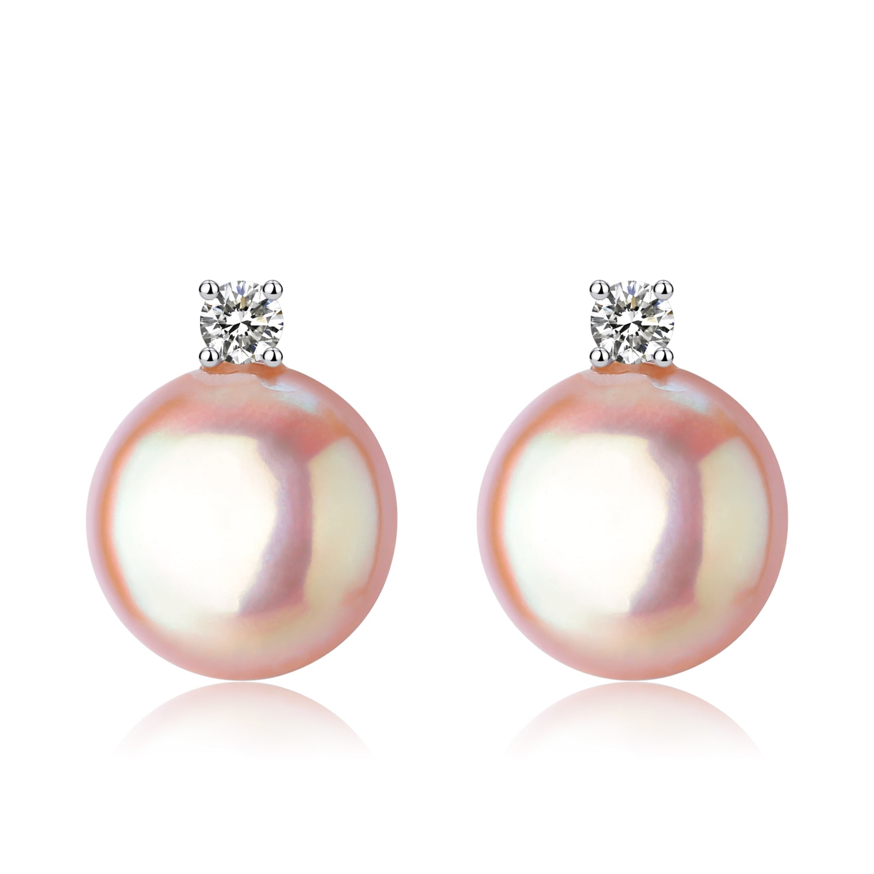 Sasha Coin Baroque Pearl Stud Earrings