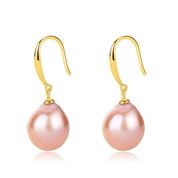 Teardrop Barqoue Pearl Hook Earrings