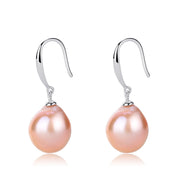 Teardrop Barqoue Pearl Hook Earrings