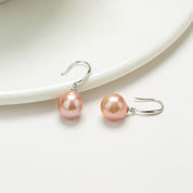 Teardrop Barqoue Pearl Hook Earrings