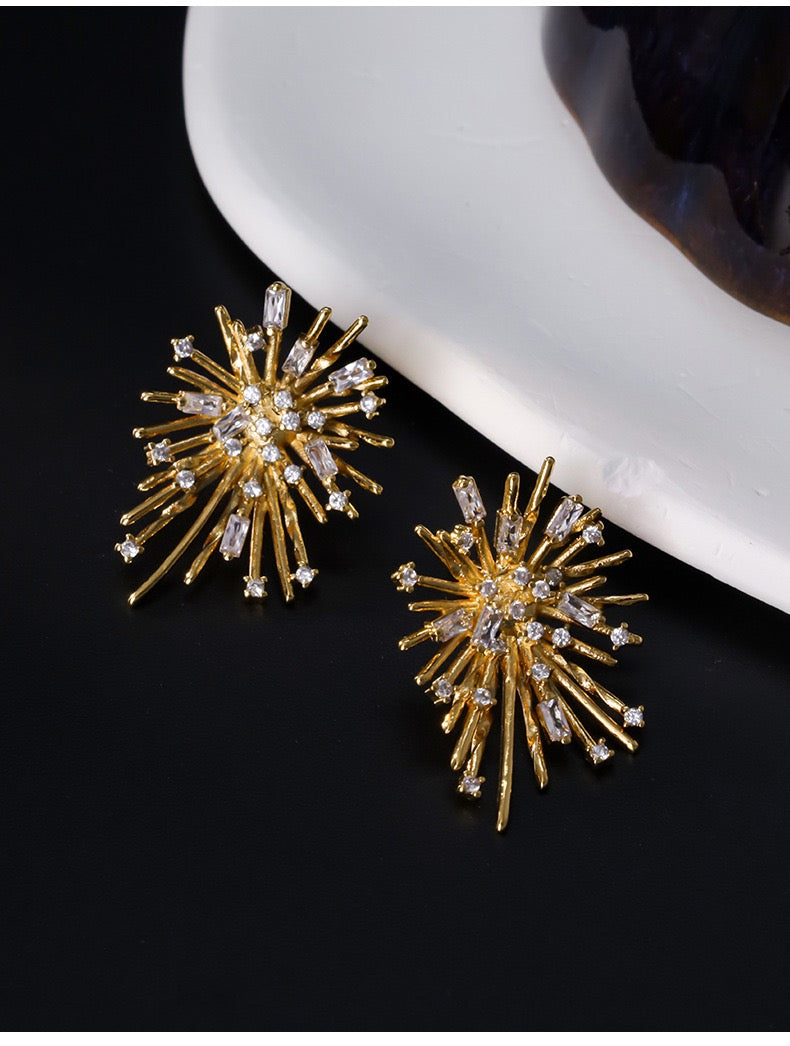 Fireworks CZ Earrings