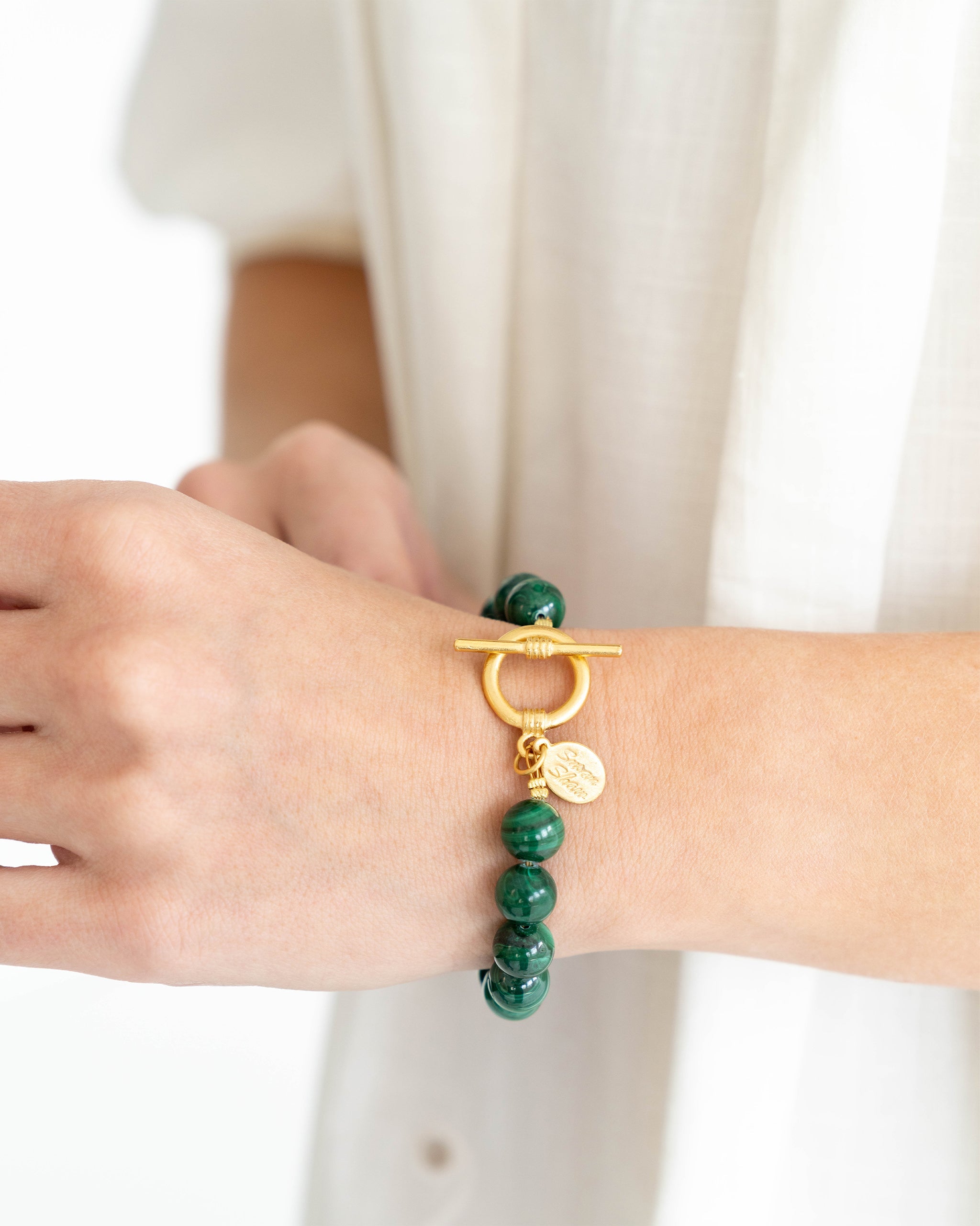 Bentley Stone Bracelet - Malachite