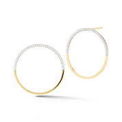 14kt Large Halfmoon Earrings