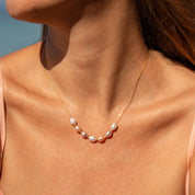 Edith Pink Multicolor Pearl Necklace