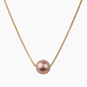 Allison Floating Pink Pearl Necklace