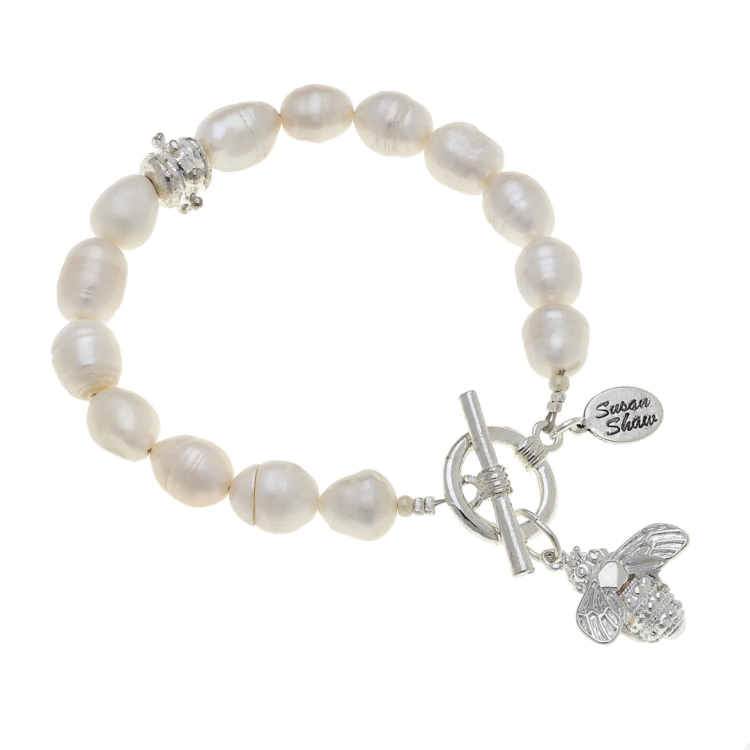 Honey Bee Pearl Bracelet