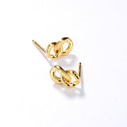 Gold Twisted Earrings