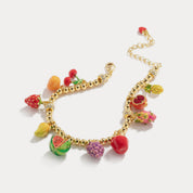 Fruit Basket Enamel Bracelet