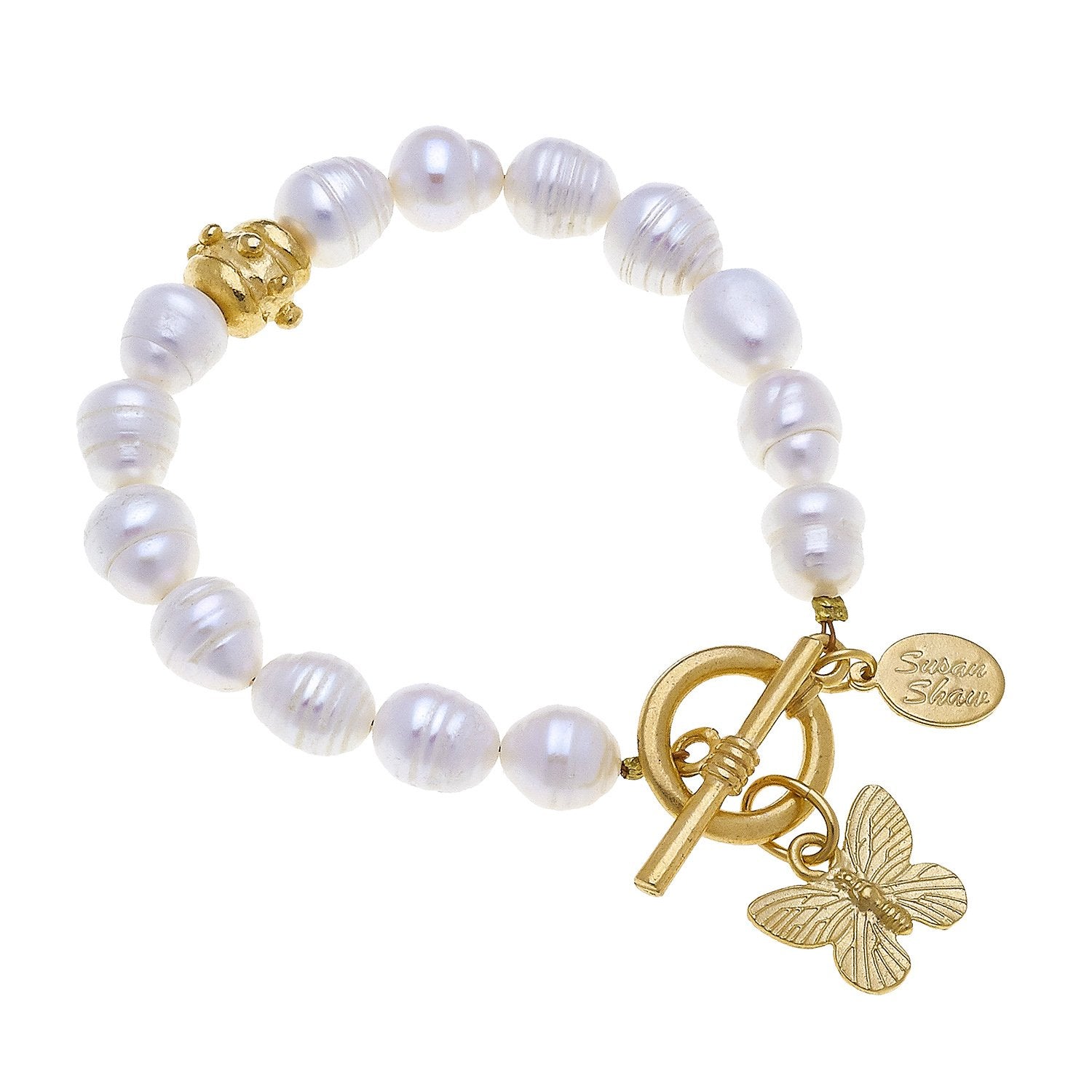 Butterfly Pearl Bracelet