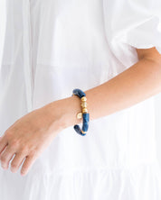 Navy Blue & White Charleston Bracelet IV