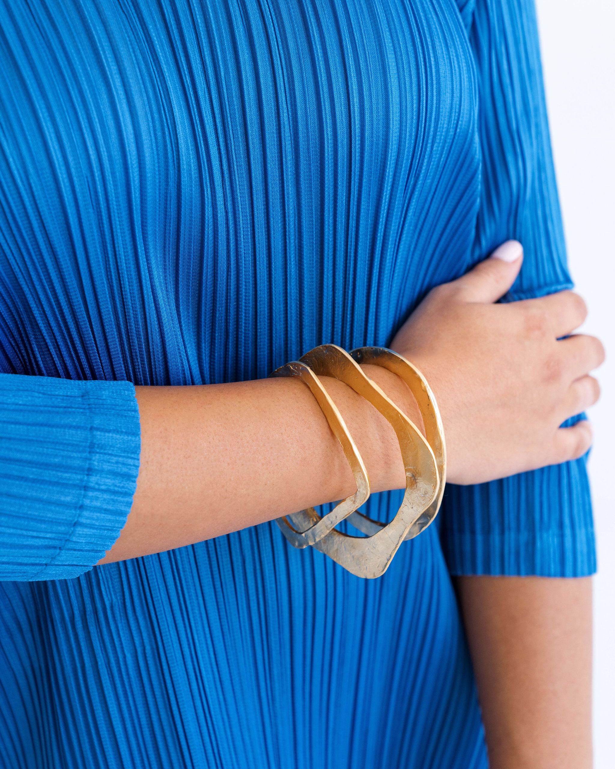 Set of 3 Hammered Bangles