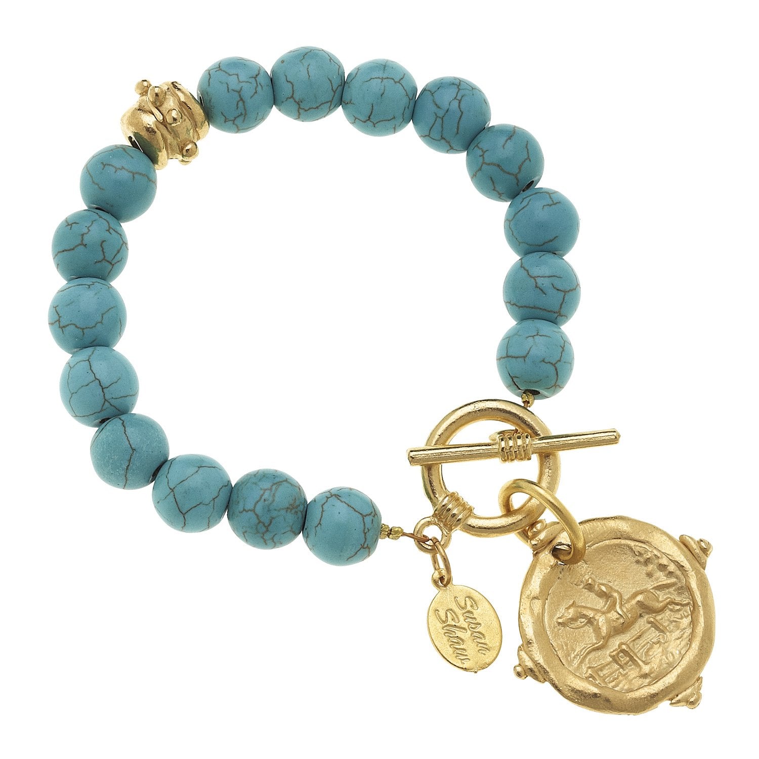 Equestrian Stone Toggle Bracelet