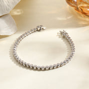 Stylish Round Colorful Zirconia Bracelet