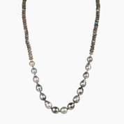 Mana Nui Labradorite Pastel Tahitian Pearl Necklace