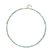 14kt Emerald Beaded Necklace