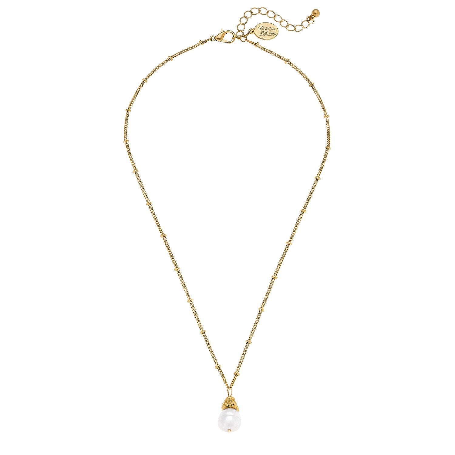 Dainty Pearl Drop Necklace